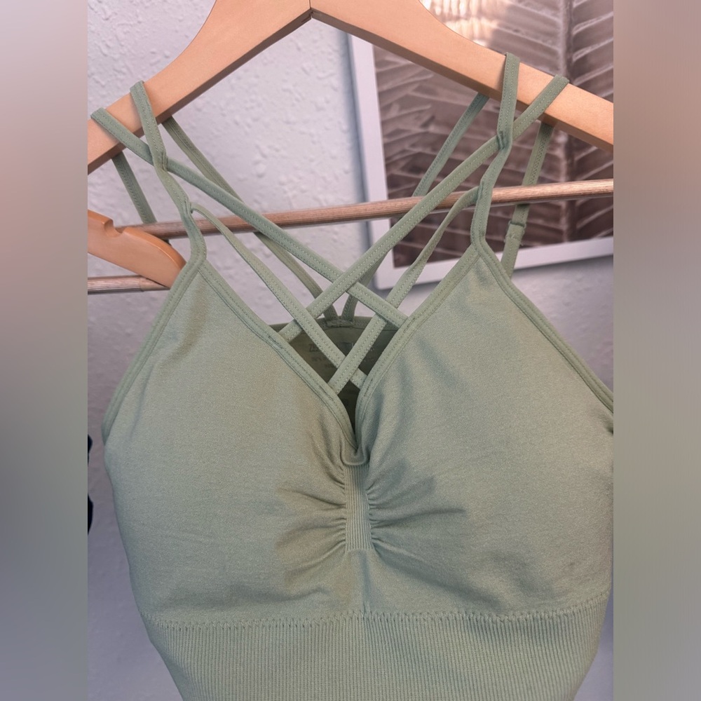 Zenana Outfitters Navy and Sage Sports Bras - Picture 13 of 16